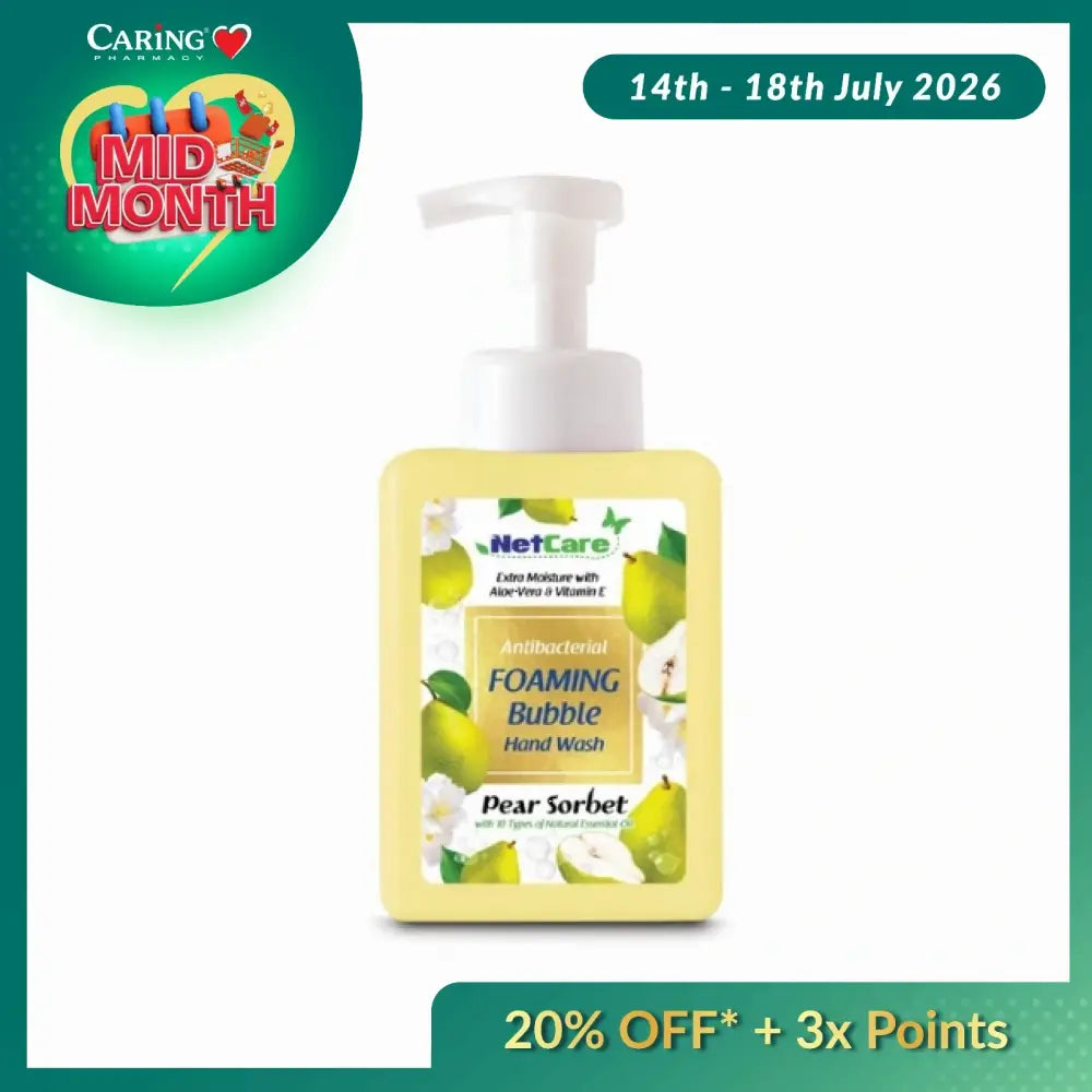 NETCARE PEAR SORBET FOAMING BUBBLE HAND WASH 500ML