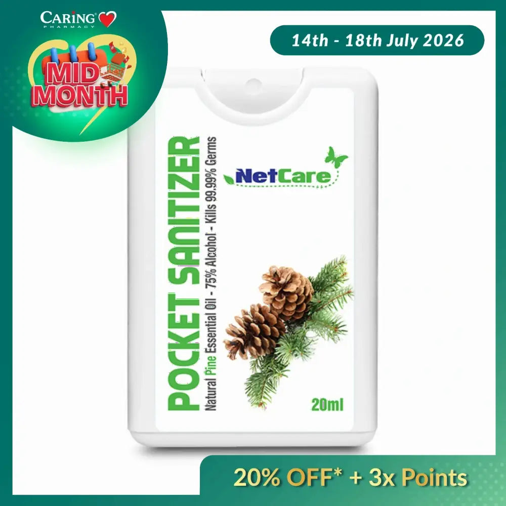 NETCARE PINE POCKET HAND SANITIZER SPRAY 20ML