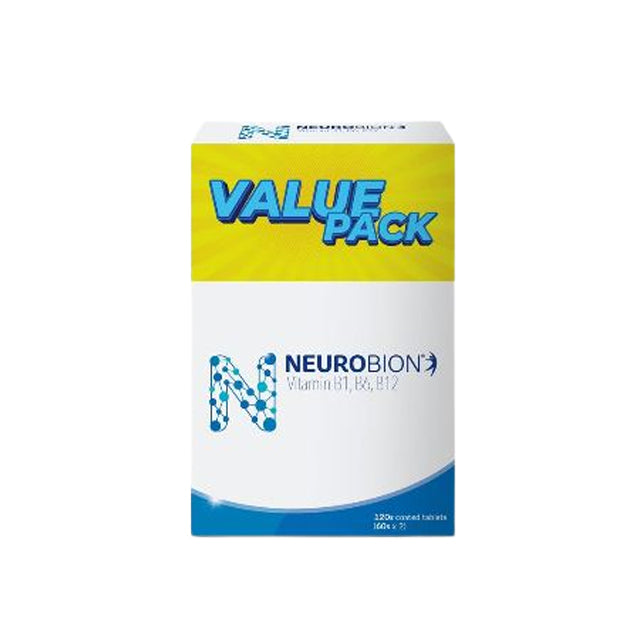 Value pack of Neurobion tablets Malaysia with 320 coated tablets for nerve health