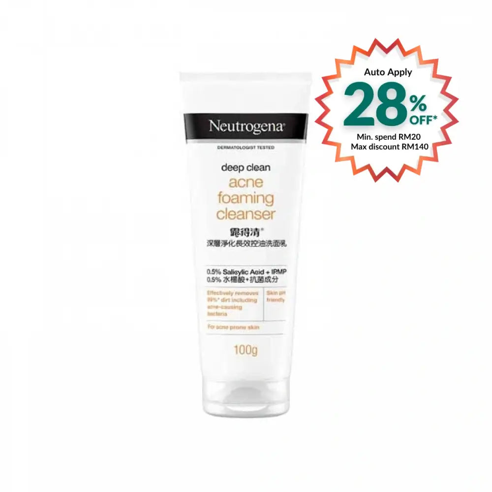 NEUTROGENA DEEP CLEAN ACNE FOAMING CLEANSER 100G