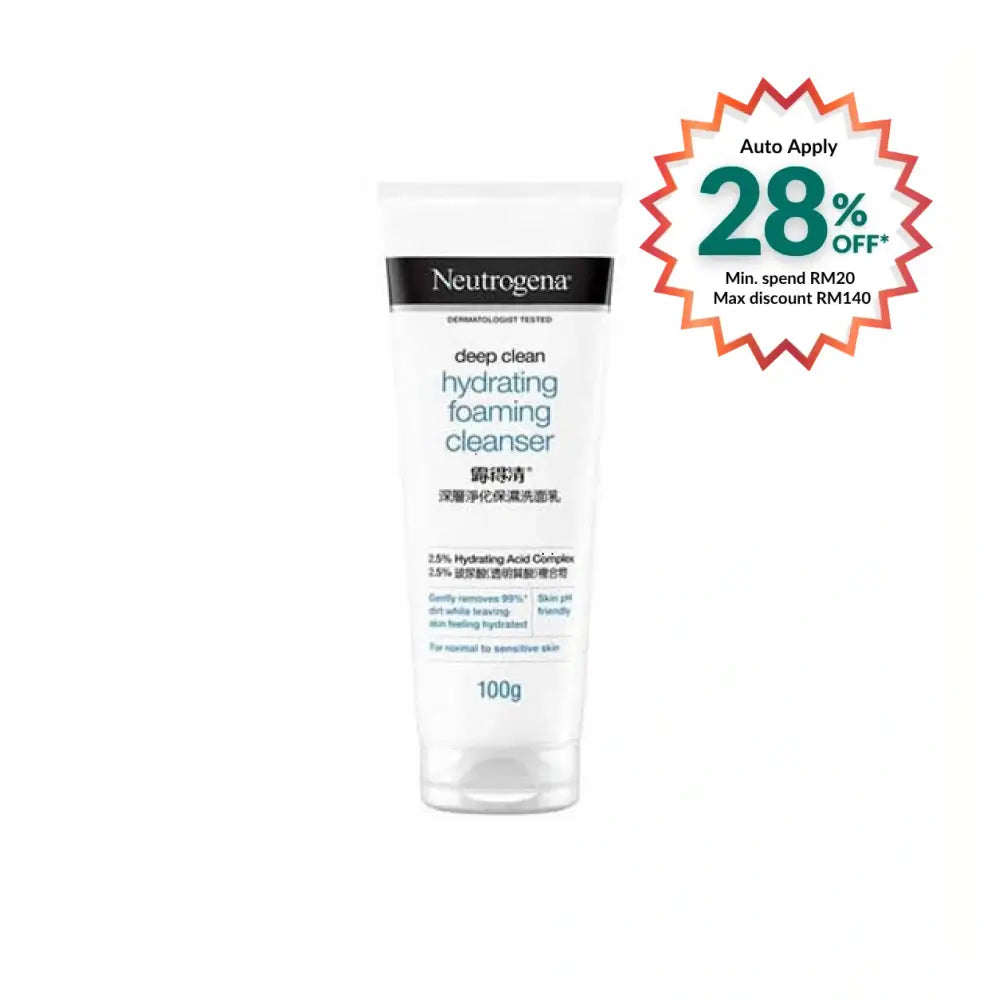 NEUTROGENA DEEP CLEAN FOAMING CLEANSER HYDRATING 100G