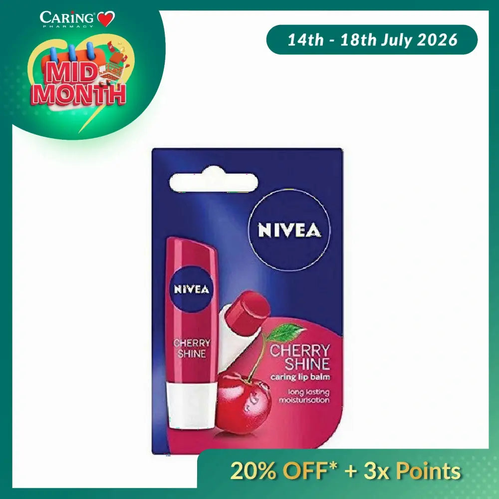 NIVEA LIP FRUITY SHINE CHERRY 4.8G