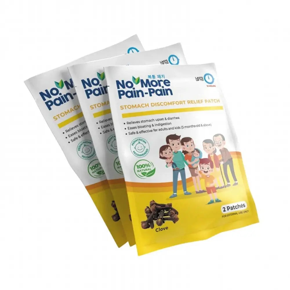 NO MORE PAIN PAIN STOMACH DISCOMFORT RELIEF PATCH 6S