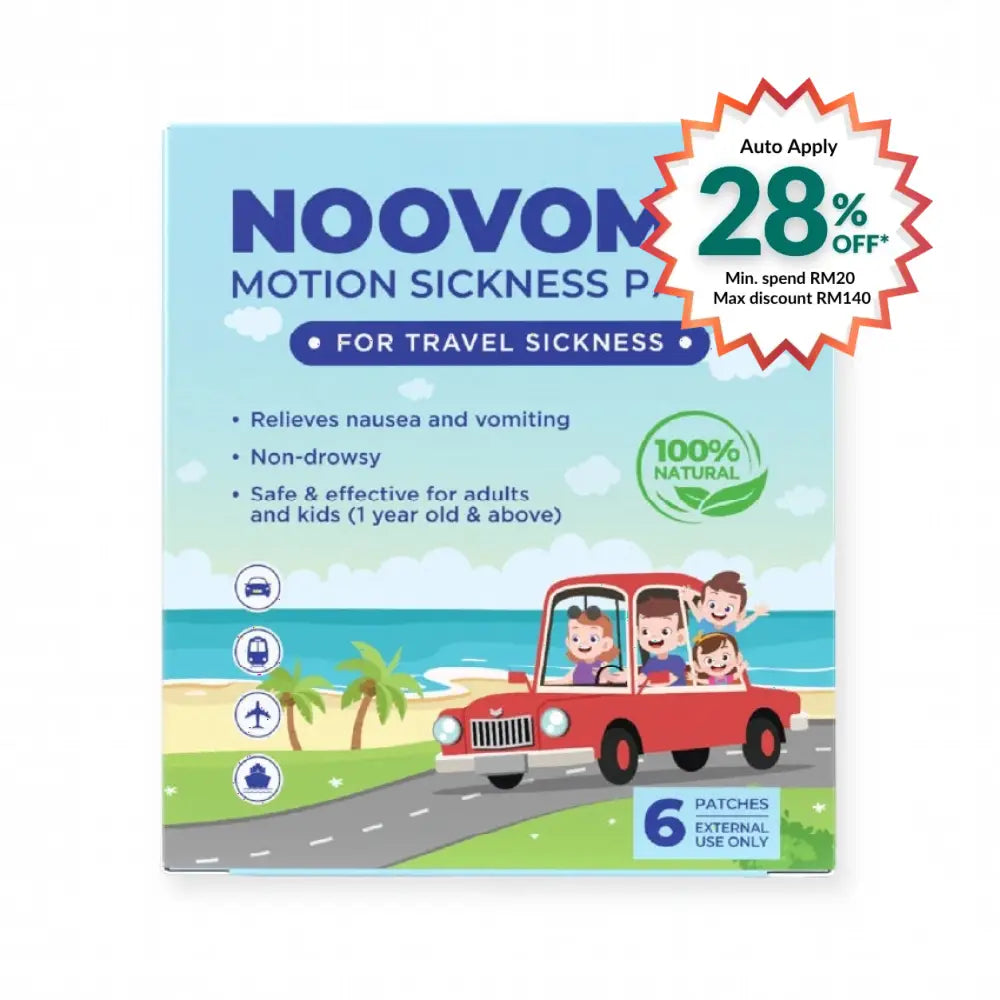NOOVOMIT MOTION SICKNESS PATCH 6S