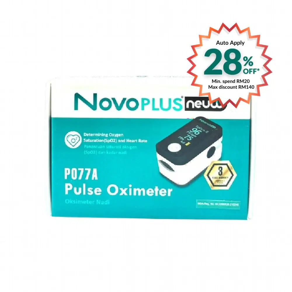 NOVOPLUS PULSE OXIMETER PO77A 1S
