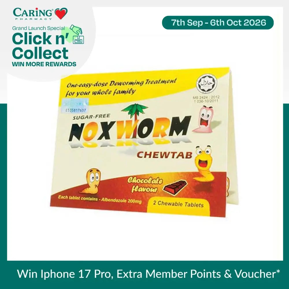 NOXWORM CHEWTAB (CHOCOLATE) 2S