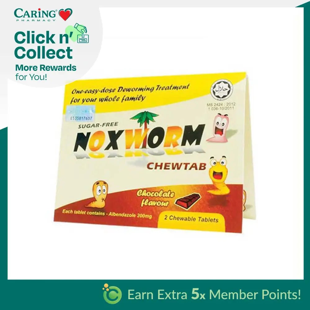 NOXWORM CHEWTAB (CHOCOLATE) 2S