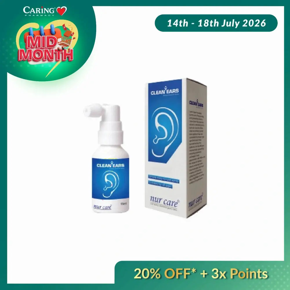 NUR CARE CLEAN EARS SPRAY 15ML