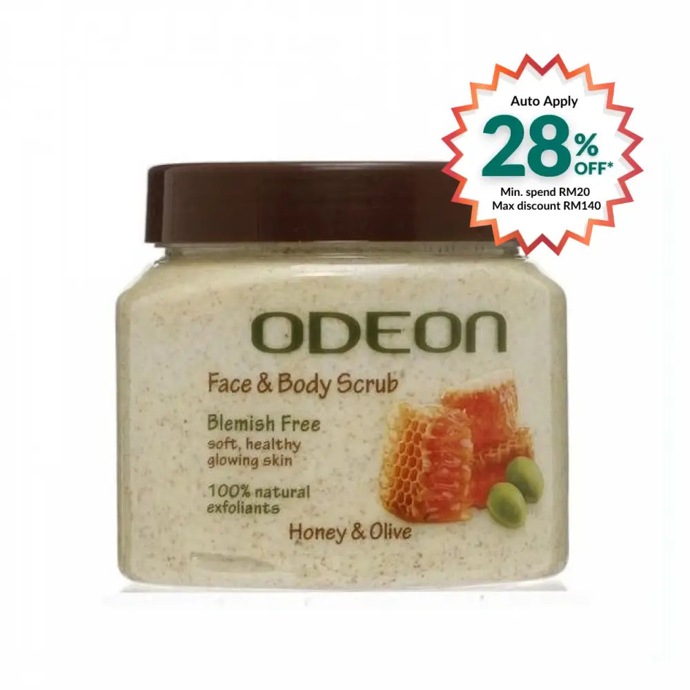 ODEON FACE & BODY SCRUB HONEY & OLIVE 300ML