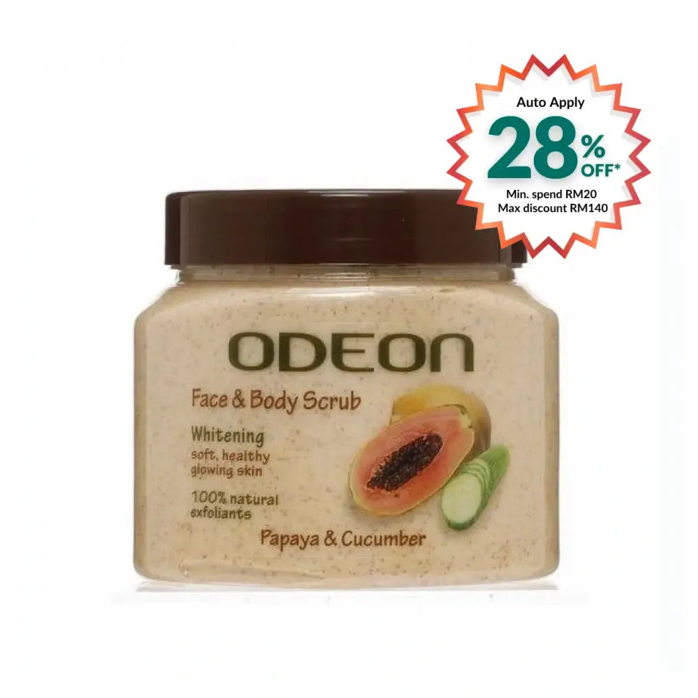 ODEON FACE & BODY SCRUB PAPAYA & CUCUMBER 300ML