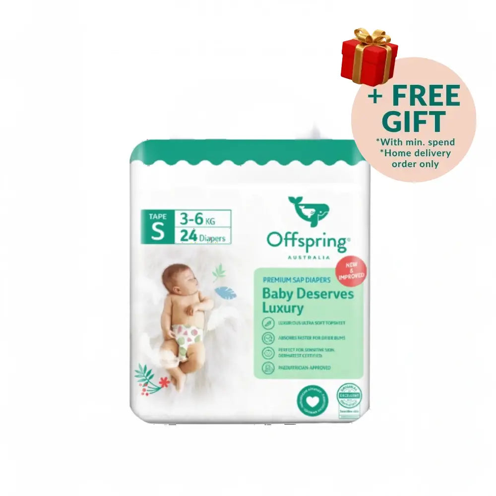 OFFSPRING FASHION TAPE DIAPERS S 24S