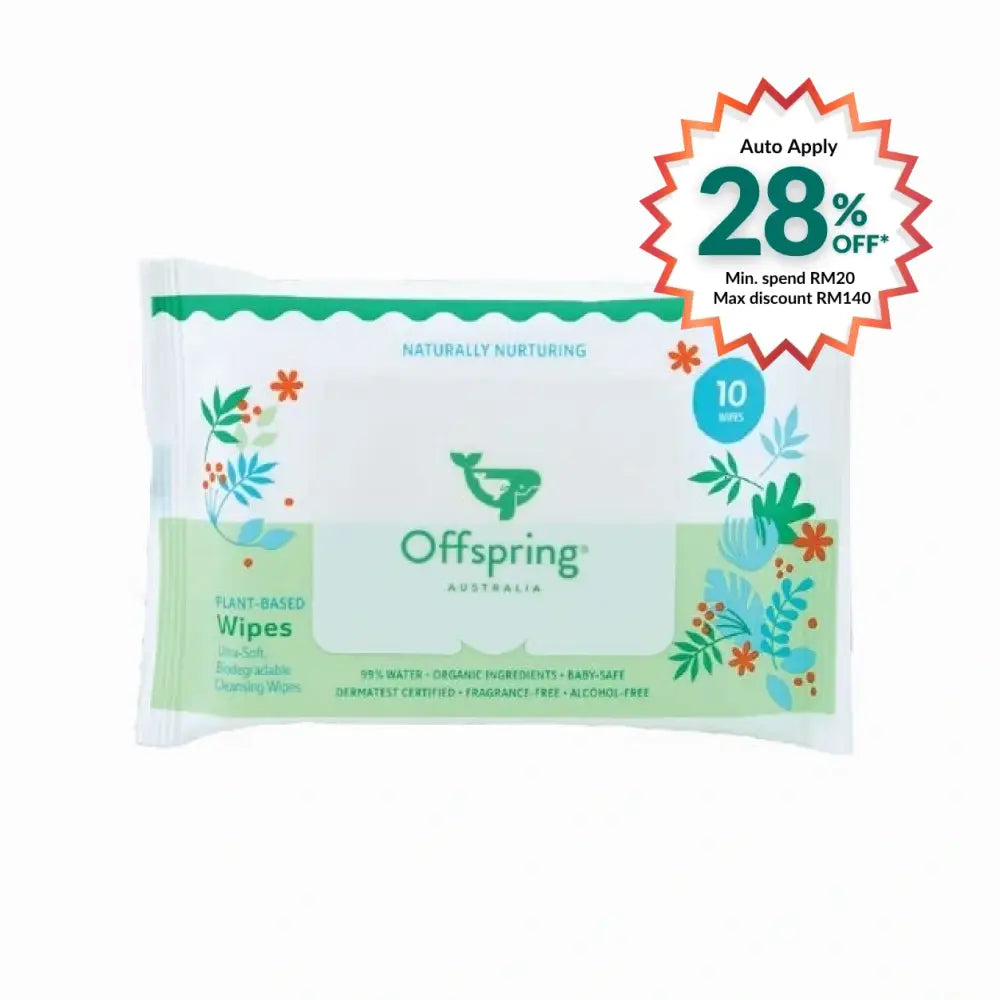 OFFSPRING PLANT-BASED WIPES 10S