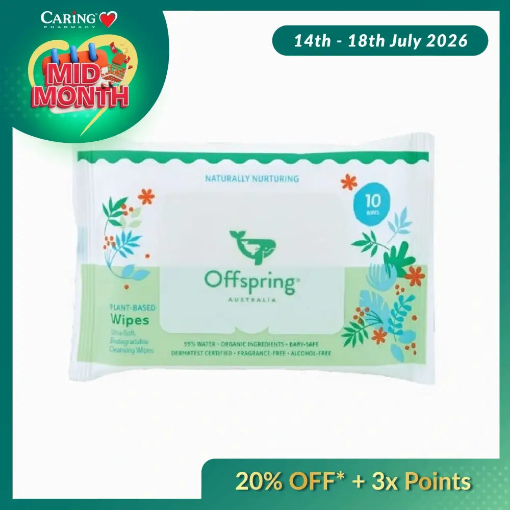 OFFSPRING PLANT-BASED WIPES 10S