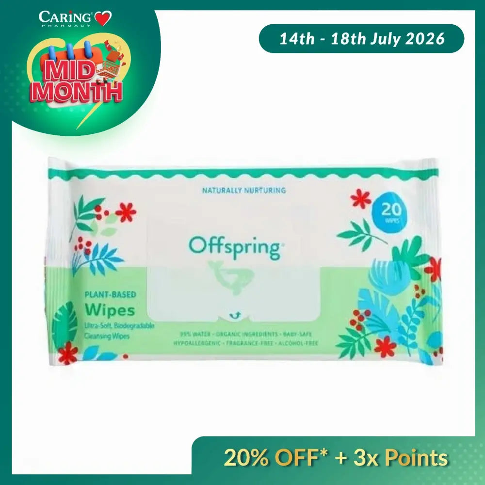OFFSPRING PLANT-BASED WIPES 20S