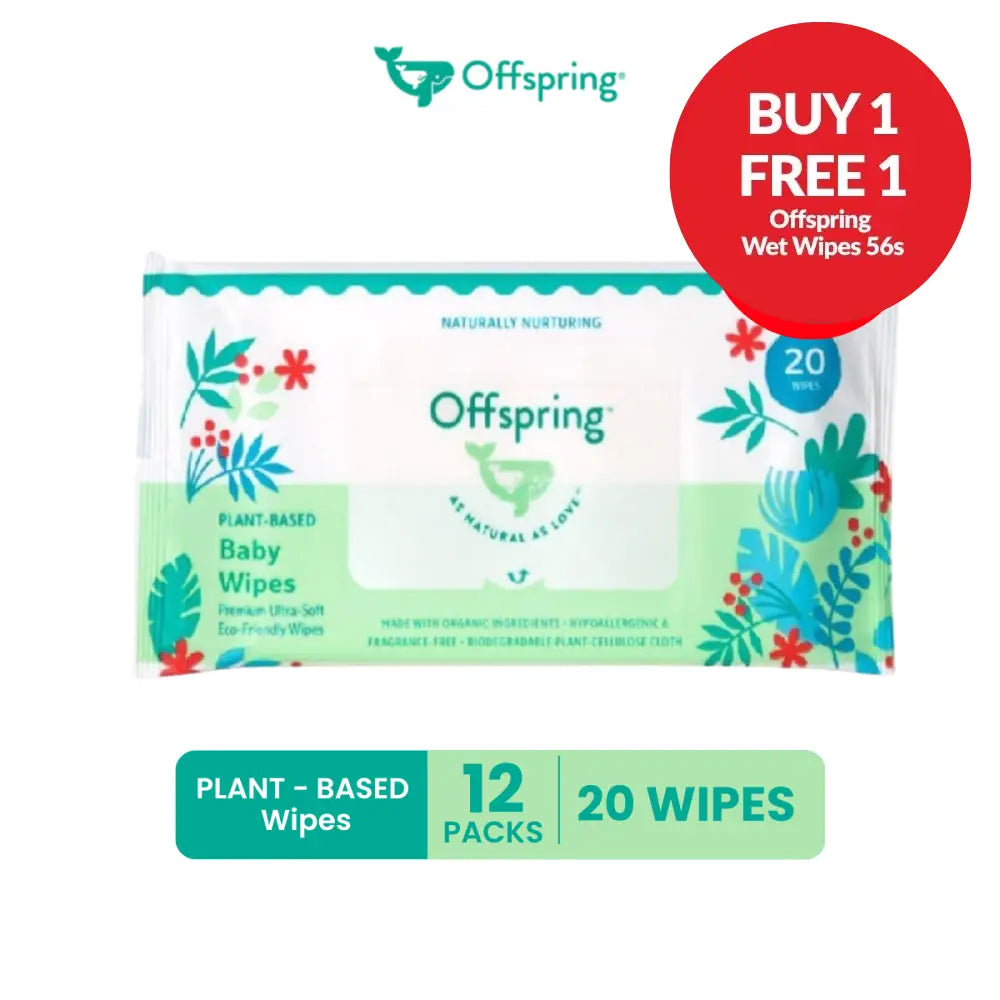 OFFSPRING PLANT-BASED WIPES 20S x 12