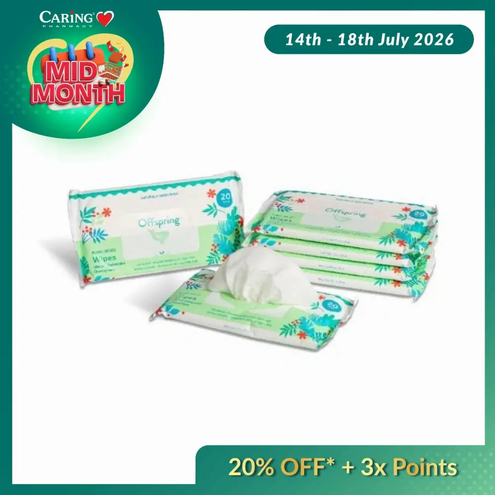 OFFSPRING PLANT-BASED WIPES 20SX6