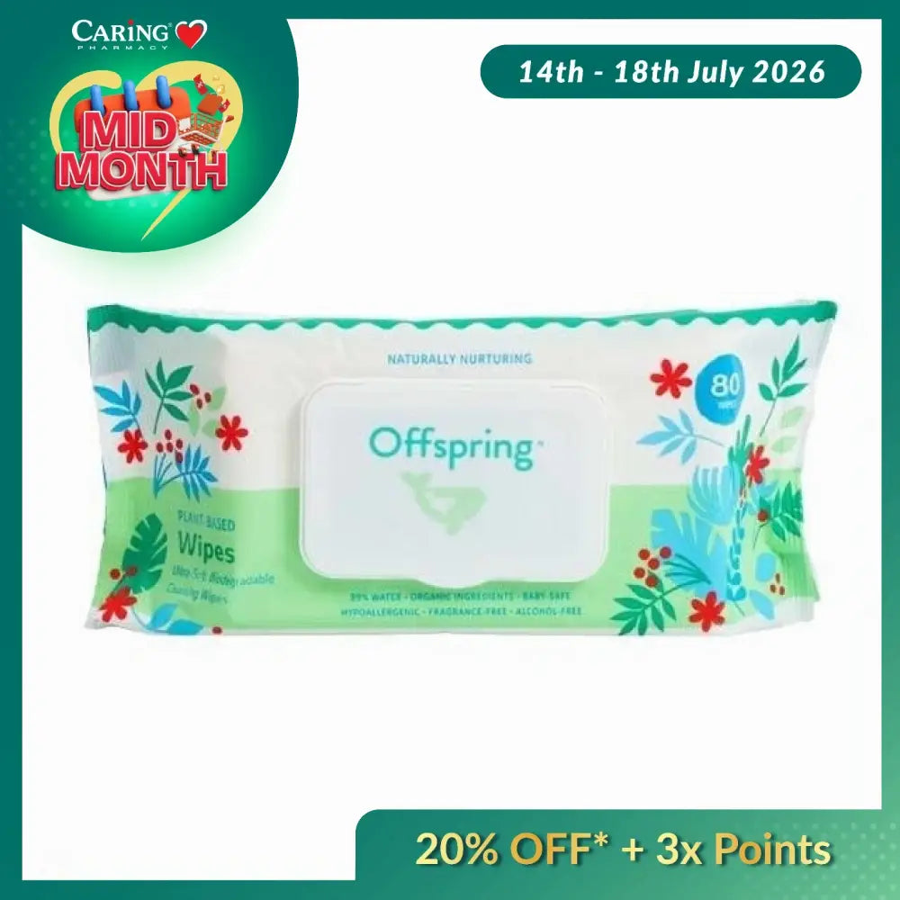 OFFSPRING PLANT-BASED WIPES 80S