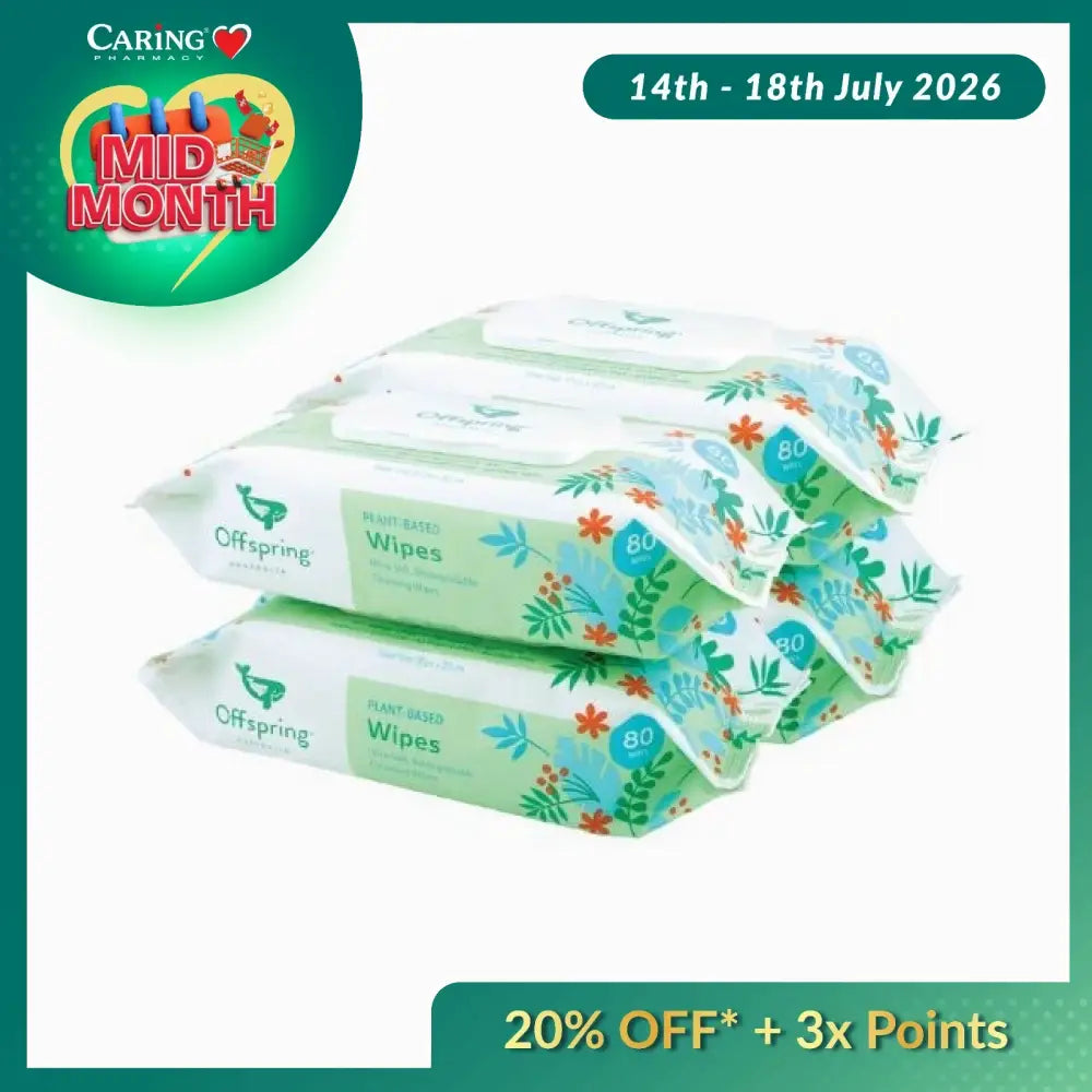 OFFSPRING PLANT-BASED WIPES 80SX4