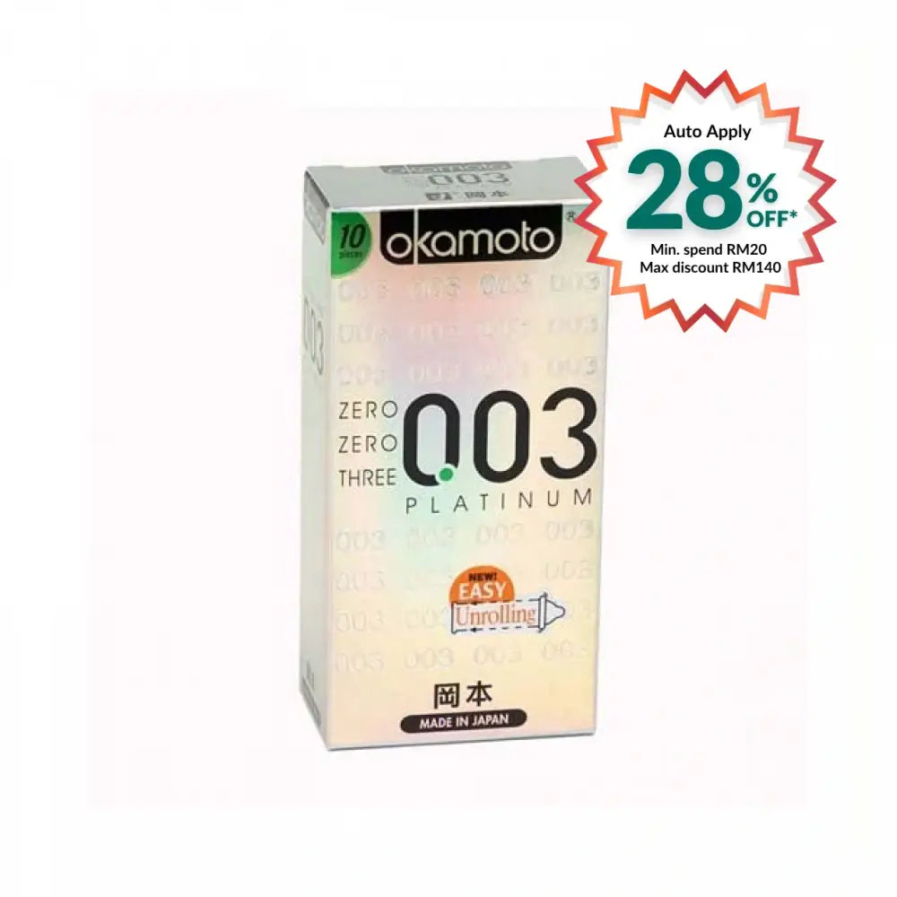 OKAMOTO 003 PLATINUM CONDOM 10S