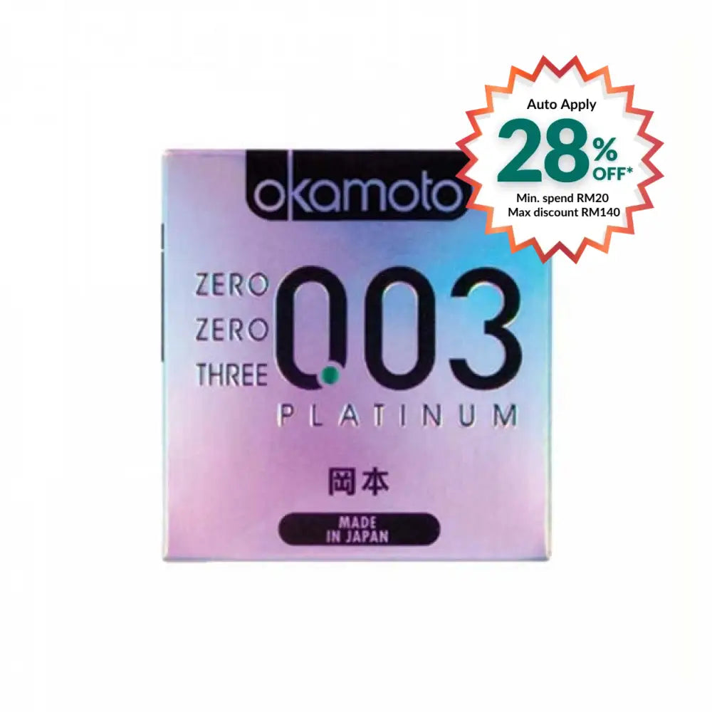 OKAMOTO 003 PLATINUM CONDOM 3S