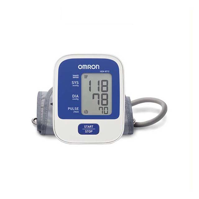 OMRON HEM8712 blood pressure monitor with large display for accurate readings at home