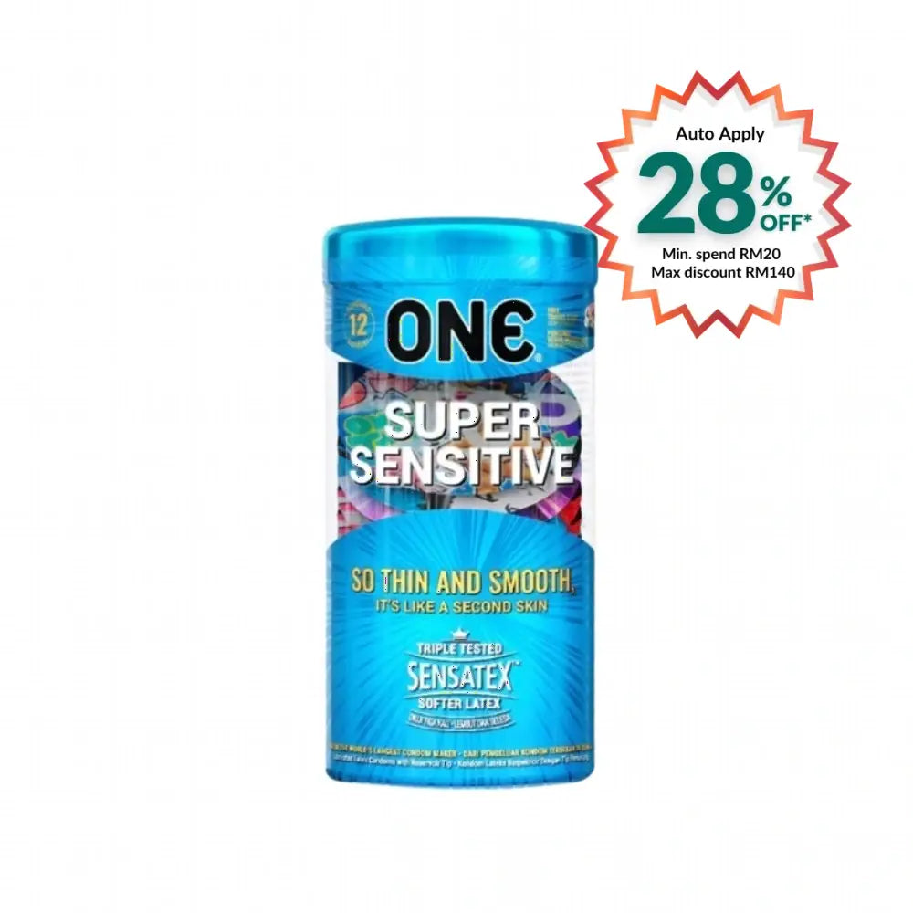 ONE CONDOM SUPER SENSITIVE 12S
