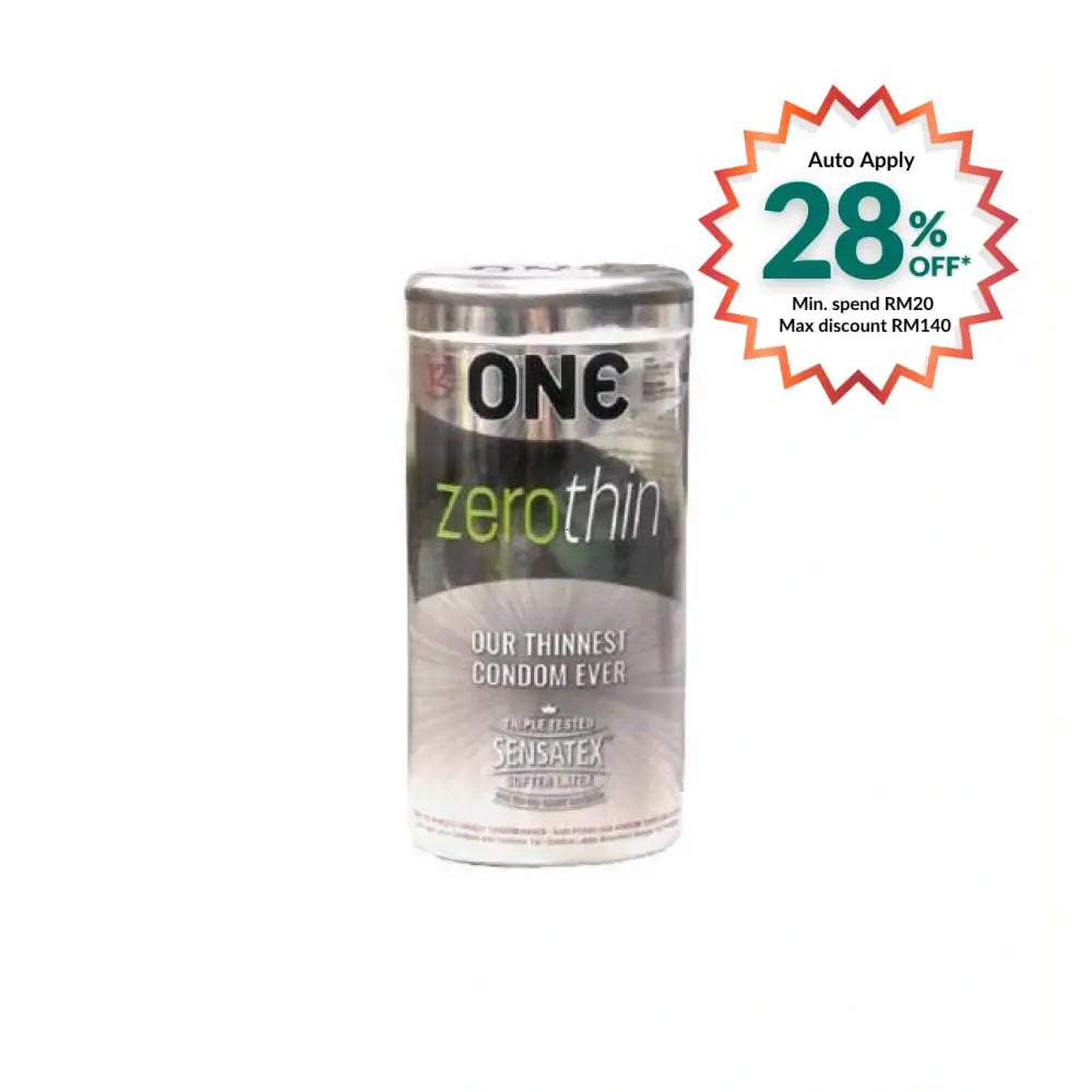 ONE CONDOM ZEROTHIN 12S