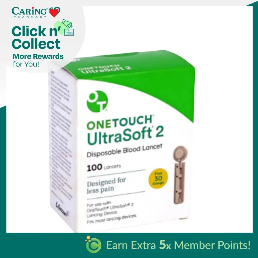 ONETOUCH ULT SOFT 2 LANCET 100S