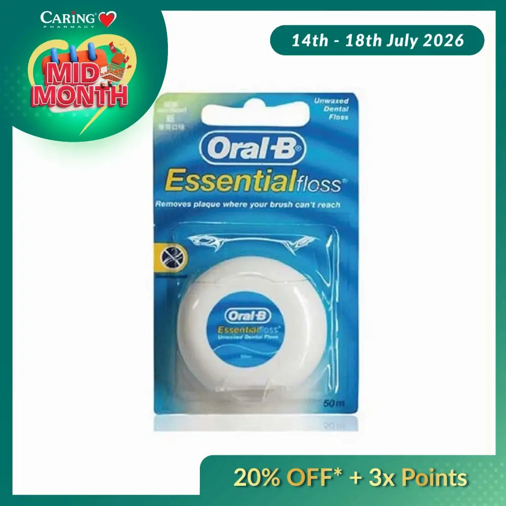 ORAL B DENTAL FLOSS WAXED 50M