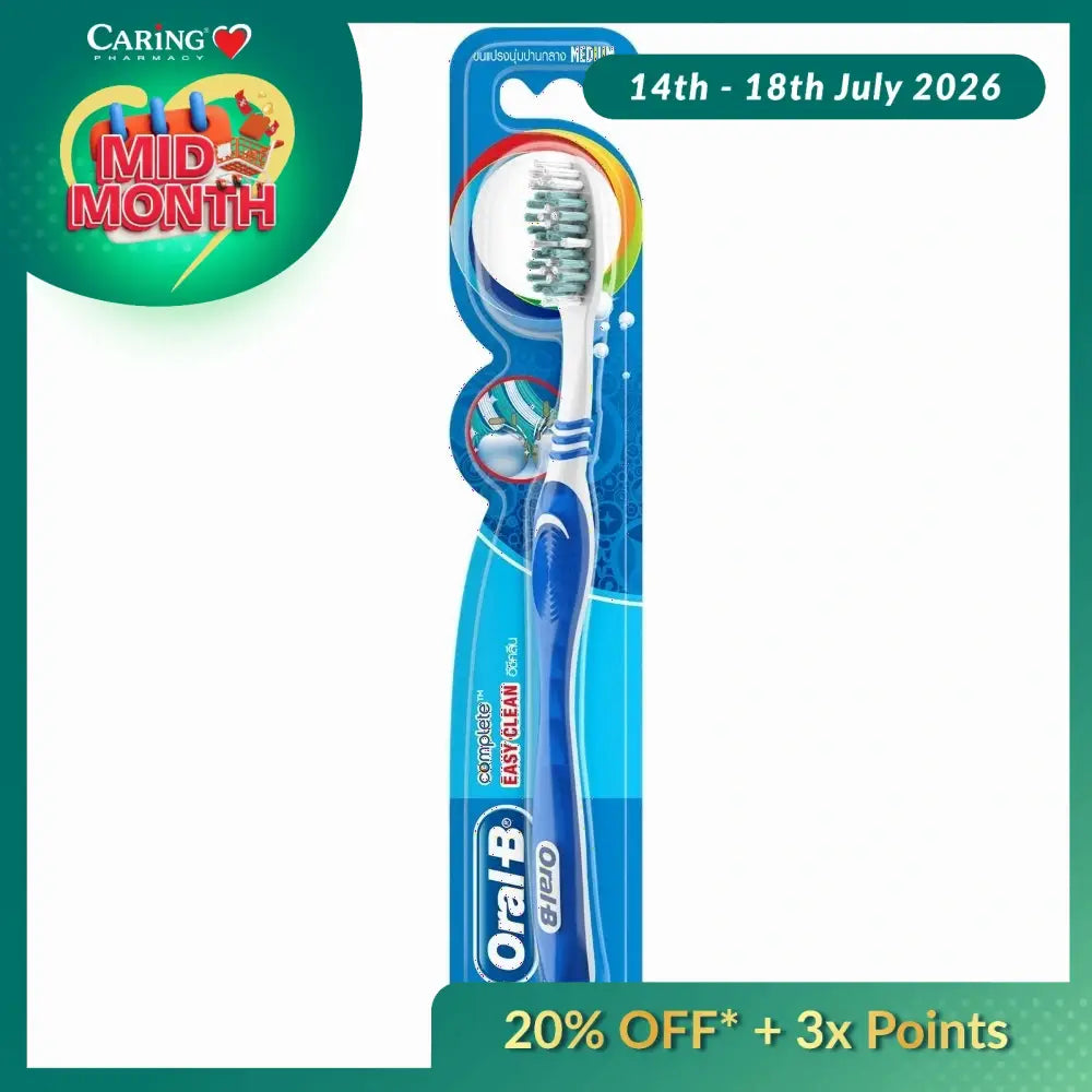 ORAL B TOOTHBRUSH COMPLETE EASY CLEAN MEDIUM 1S