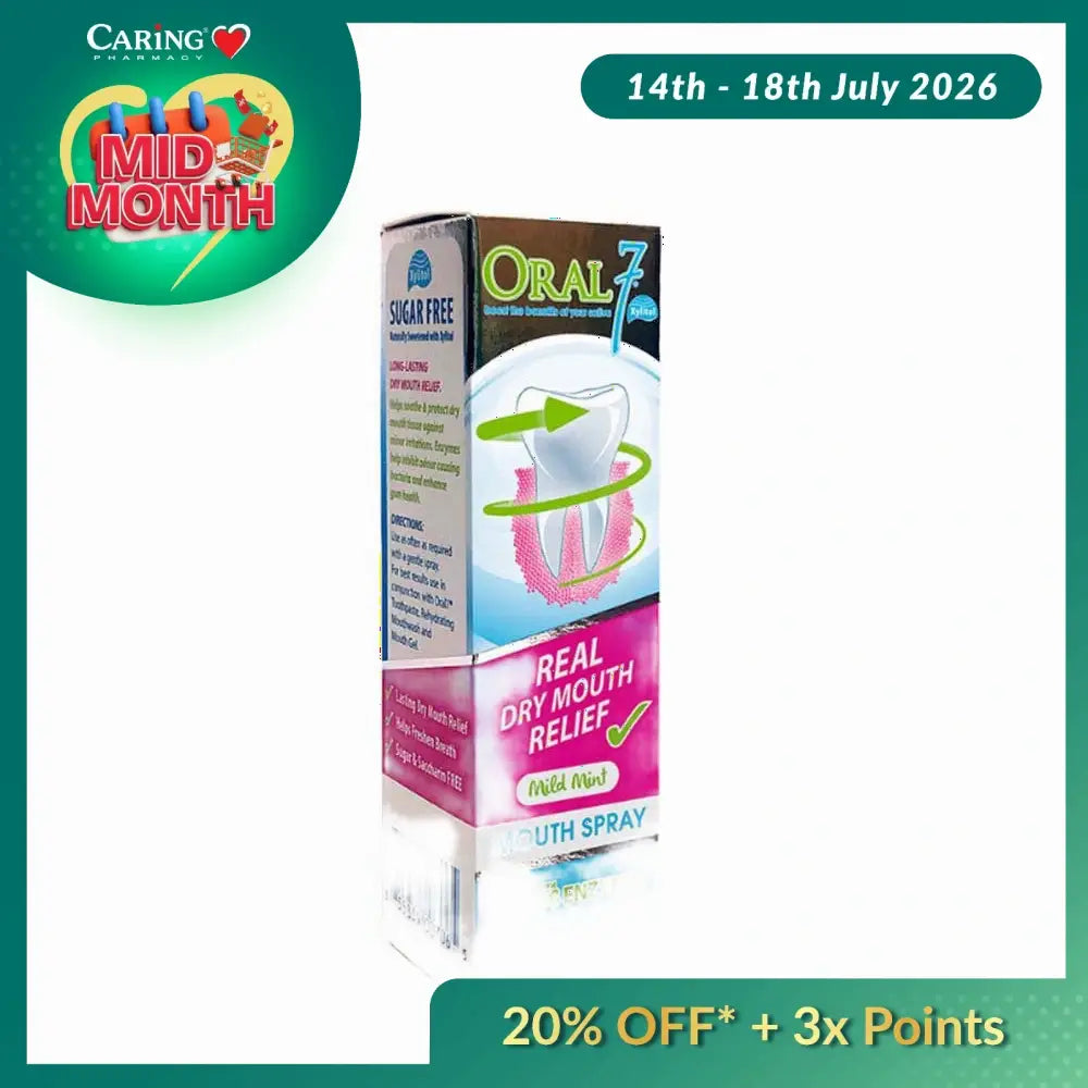 ORAL SEVEN MILD MINT MOUTH SPRAY 50ML