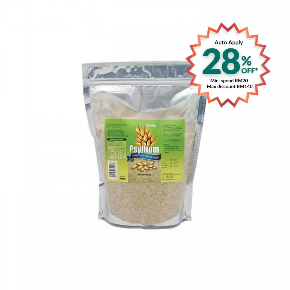 ORVITAL PSYLLIUM HUSK WHOLE HUSK 500G