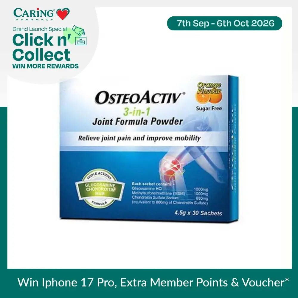 OSTEOACTIV 3IN1 JOINT FORMULA POWDER 4.5G 30S