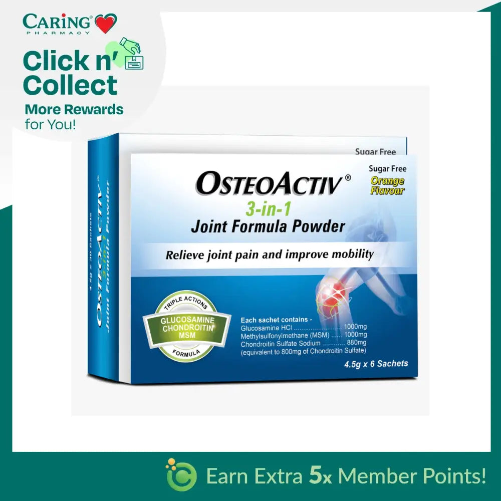 OSTEOACTIV 3IN1 JOINT FORMULA POWDER 4.5G 30S + 6S