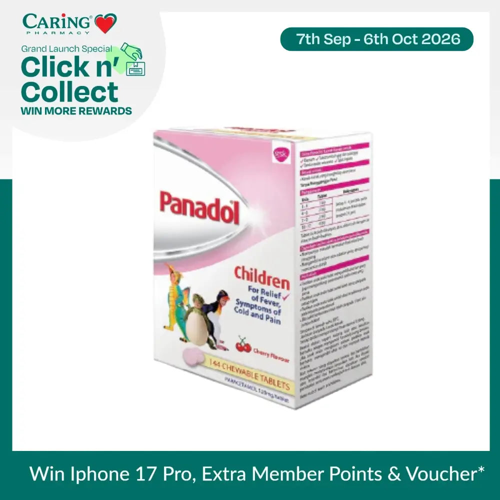 PANADOL CHILDREN TAB 12SX12