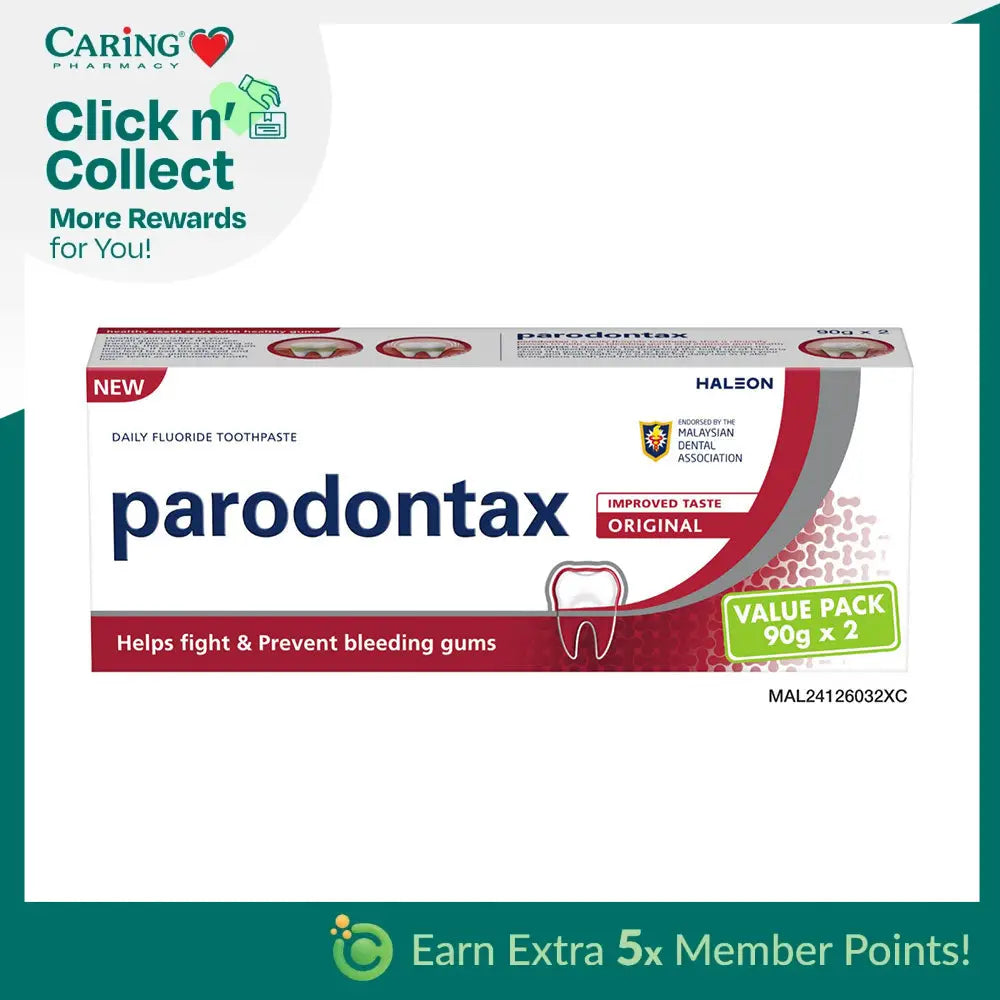 PARODONTAX DAILY FLOURIDE TOOTHPASTE 90G X2 ORIGINAL