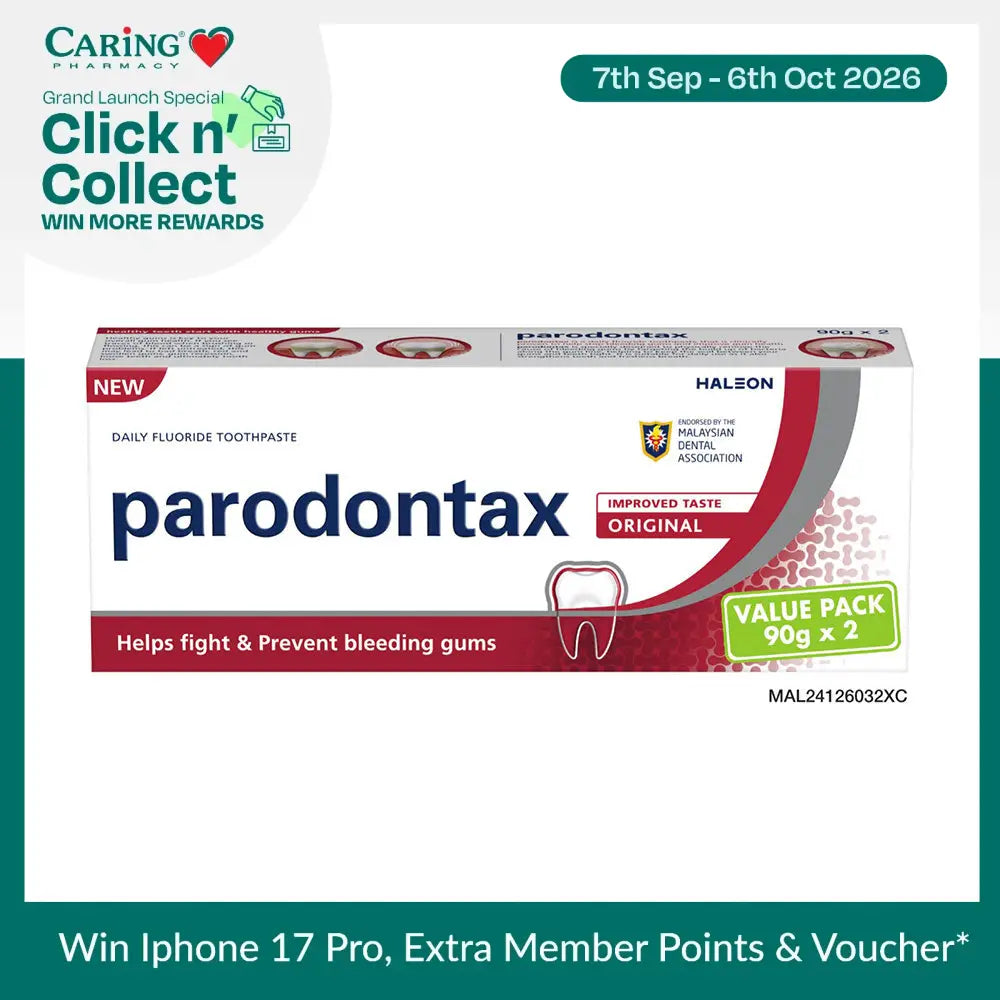 PARODONTAX DAILY FLOURIDE TOOTHPASTE 90G X2 ORIGINAL