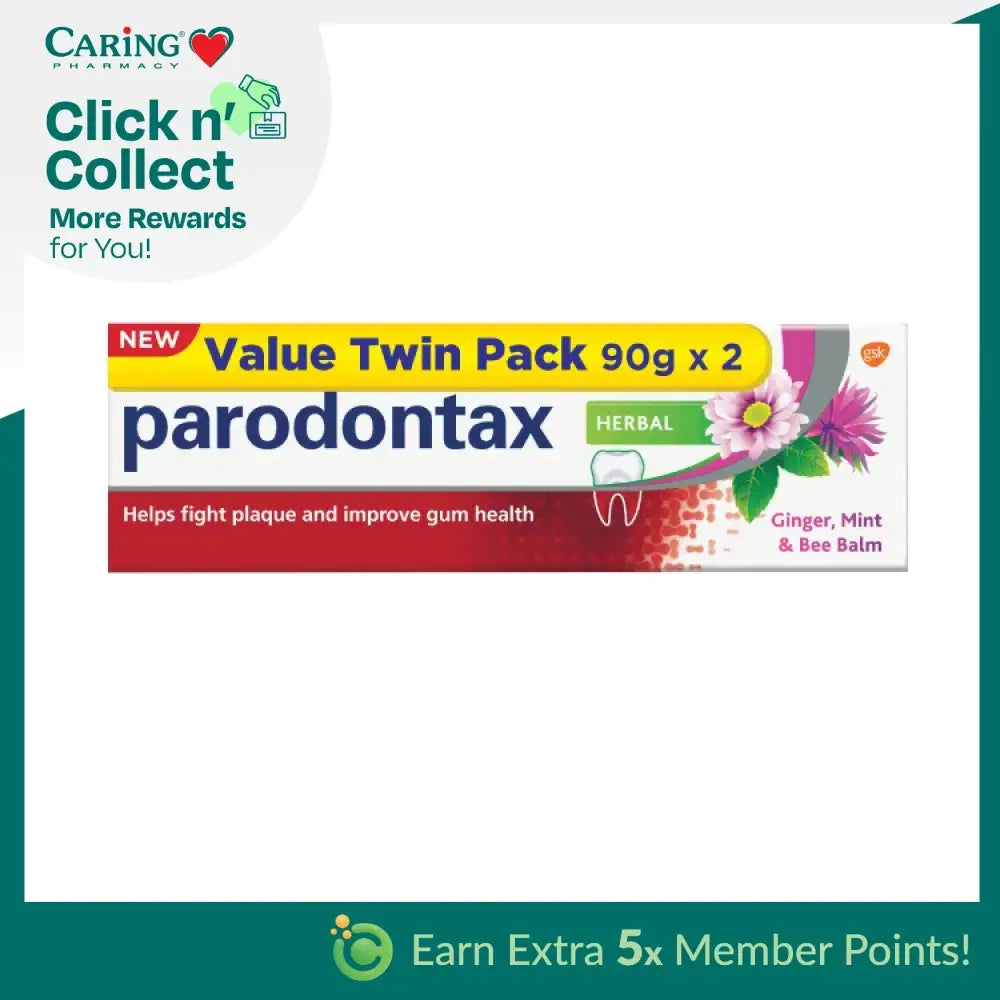 PARODONTAX DAILY FLUORIDE HERBAL TOOTHPASTE 90G 2S