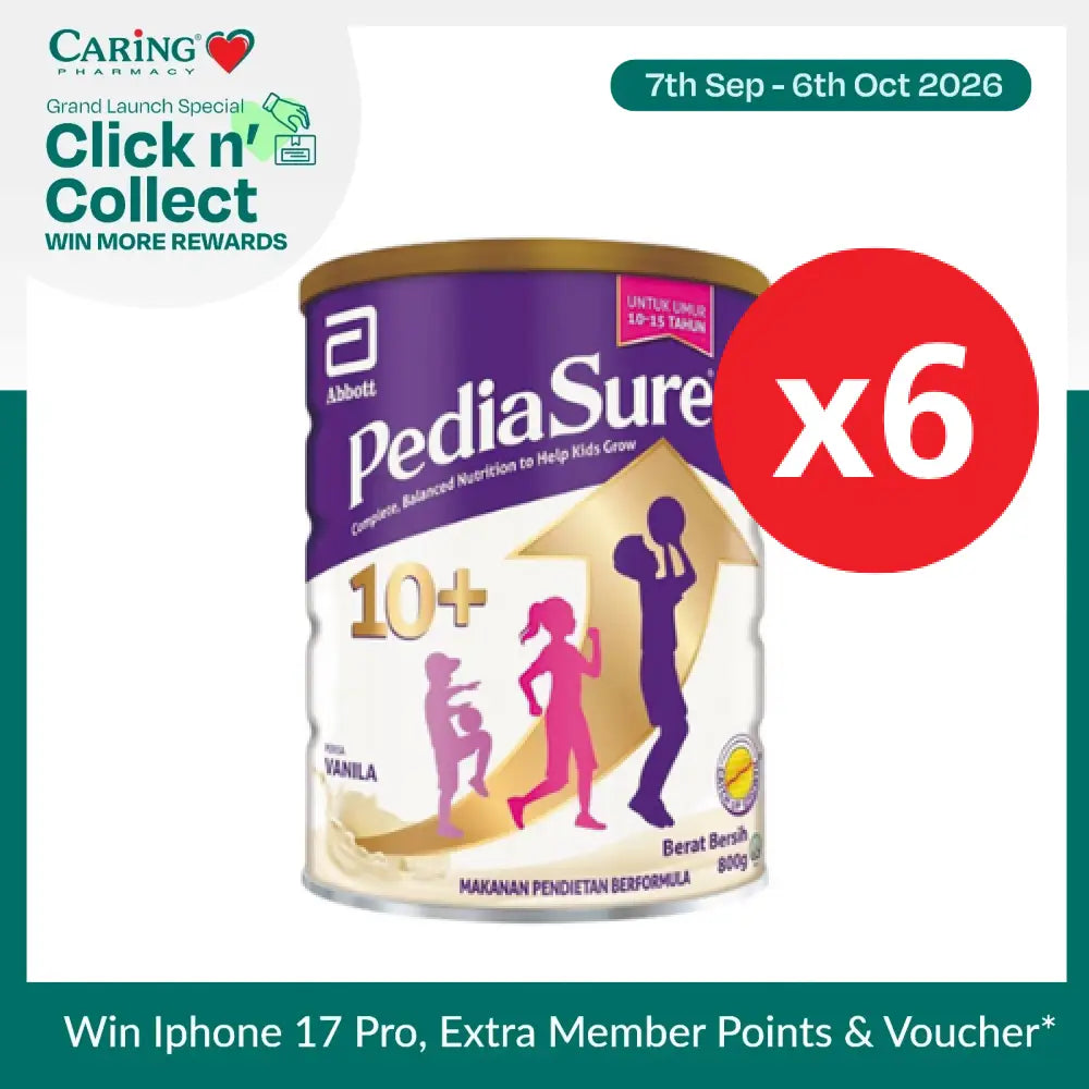 PEDIASURE 10+ VAN 850G CAN X6