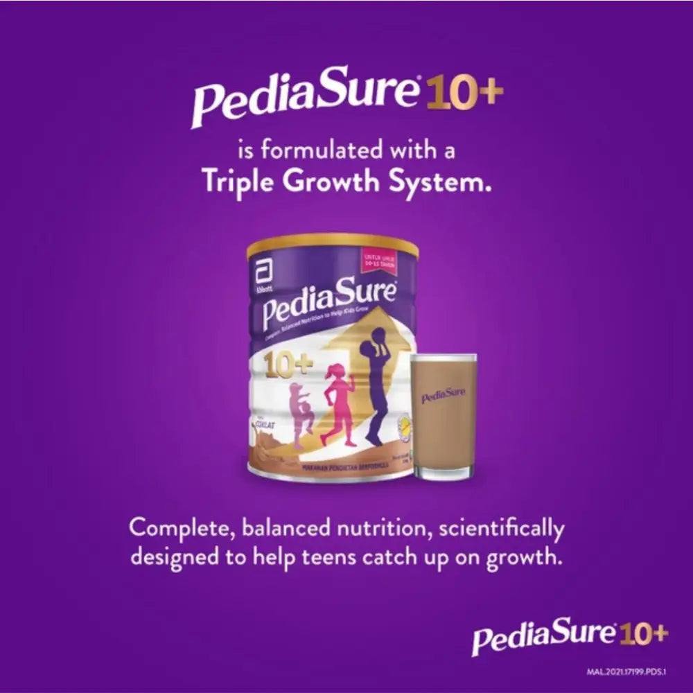 PediaSure 10+ Vanilla 850g with Triple Growth System for balanced nutrition for teens
