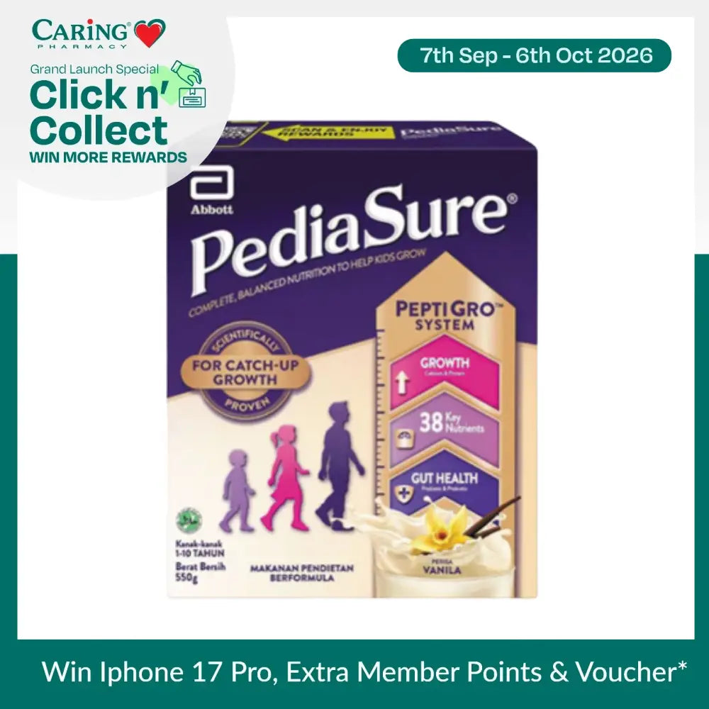 PEDIASURE 10+ VANILLA BIB 550G