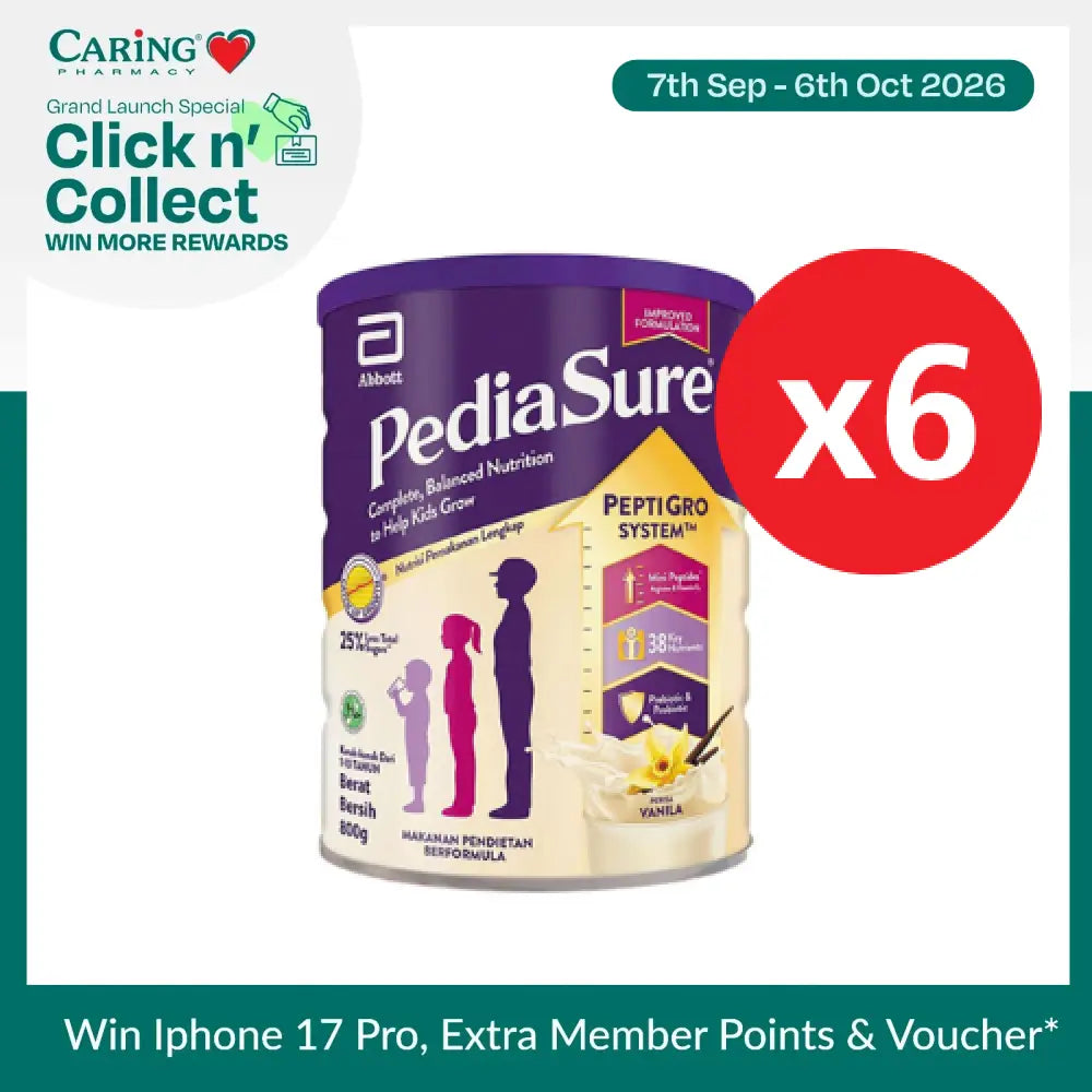 PEDIASURE PEPTIGRO VAN CAN 850G X6