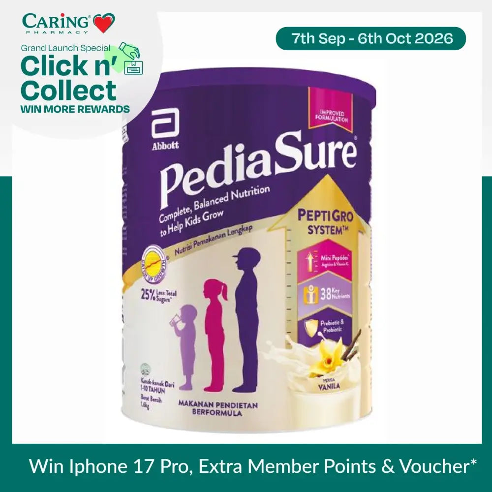 PediaSure PeptiGro Vanilla 1.6kg nutritional formula for children's growth and balanced nutrition