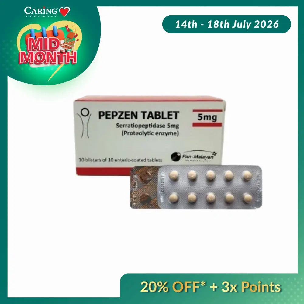 PEPZEN 5MG TAB 10SX100