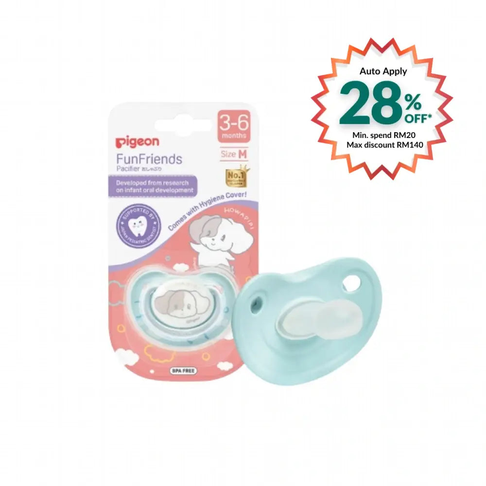 PIGEON FUN FRIENDS PACIFIER M HOWAPIPI 1S