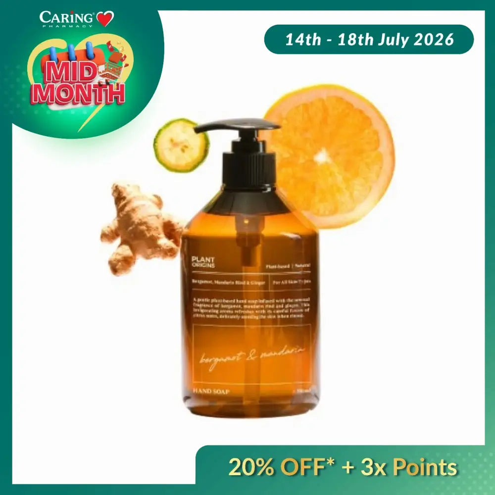 PLANT ORIGINS BERGAMOT & MANDARIN HAND SOAP 300ML