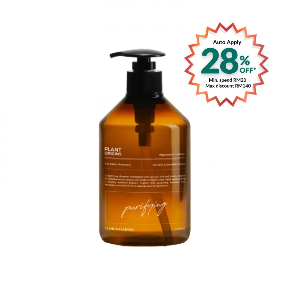 PLANT ORIGINS PURIFYING HAIR SHAMPOO 500ML