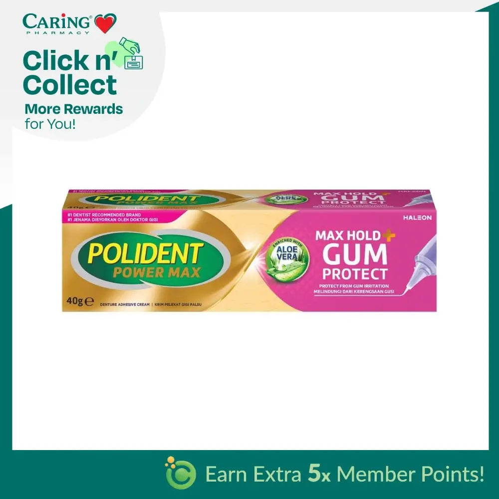 POLIDENT MAX HOLD GUM PROTECTION 40G