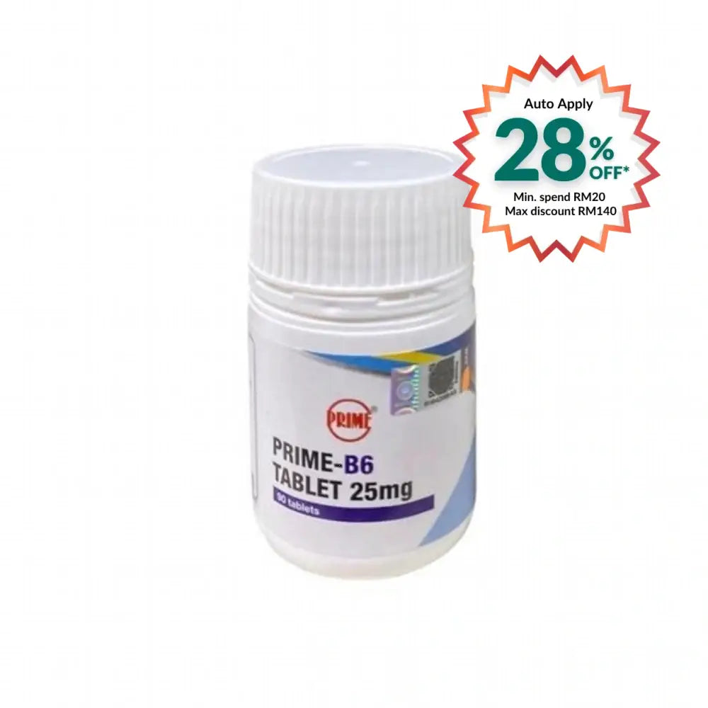 PRIME-B6 25MG TAB 90S