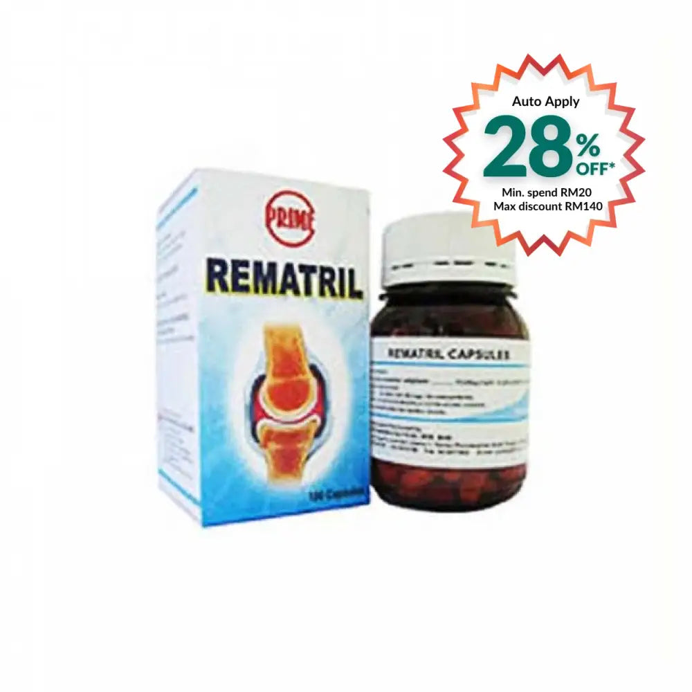 PRIME REMATRIL GLUCOSAMINE SULPHATE 250MG 100S